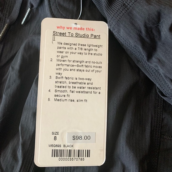 LULU LEMON Street to Studio PANTS - Picture 2 of 3